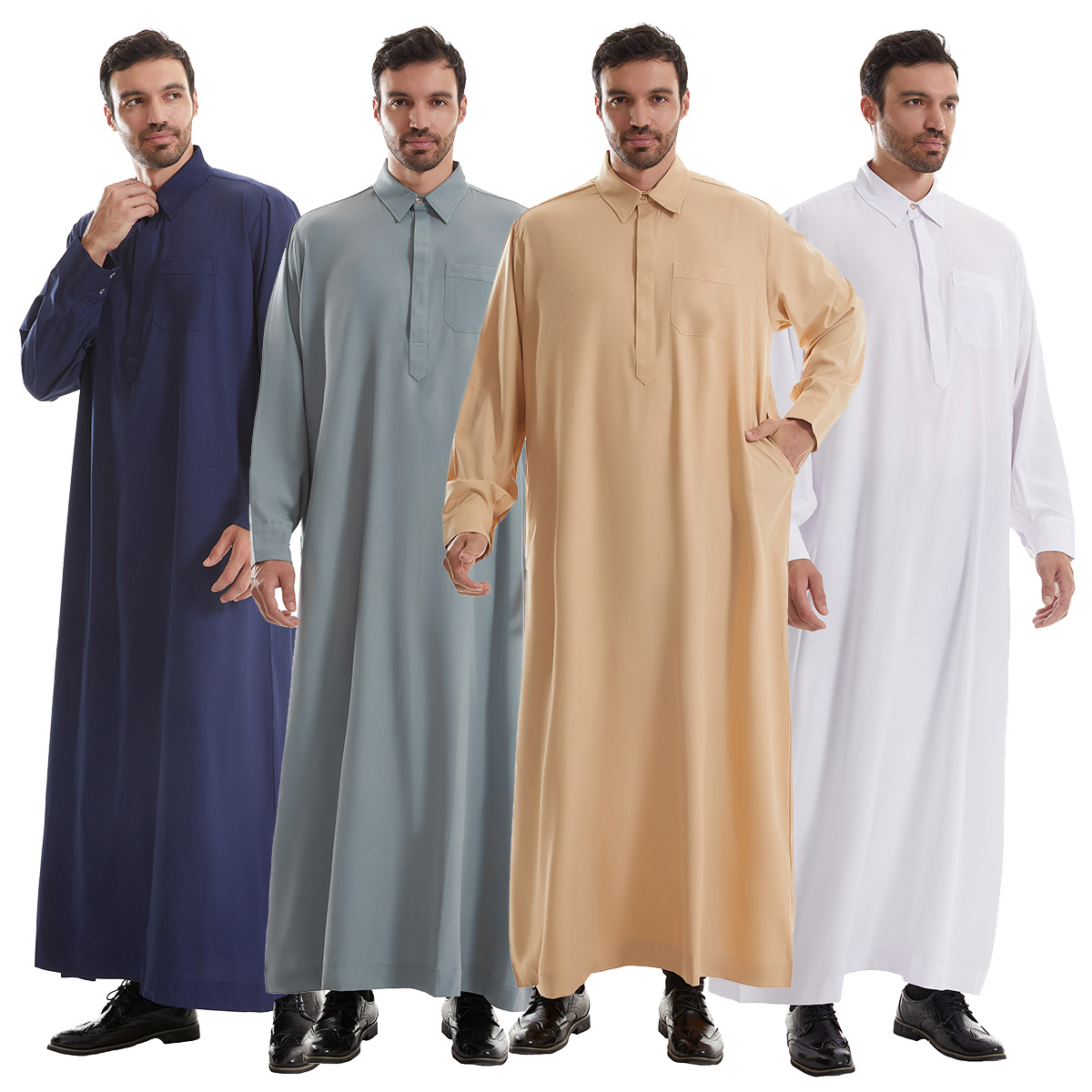 Men Formal Wear Dubai - ผู้ชาย Jubba Thobe Mens ยาวเสื้อชุด Eid