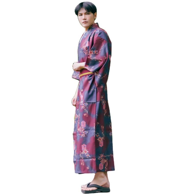 Men'S Formal Ethnic Wear - เสื้อผ้าชาติพันธุ์ญี่ปุ่นชุดกิโมโนผู้ชายแบบดั้งเดิม SAMURAI สุภาพบุรุษชุดกิโมโนญี่ปุ่นอย่างเป็นทางการไม่ง่ายที่จะริ้วรอยวัสดุสวมใส่