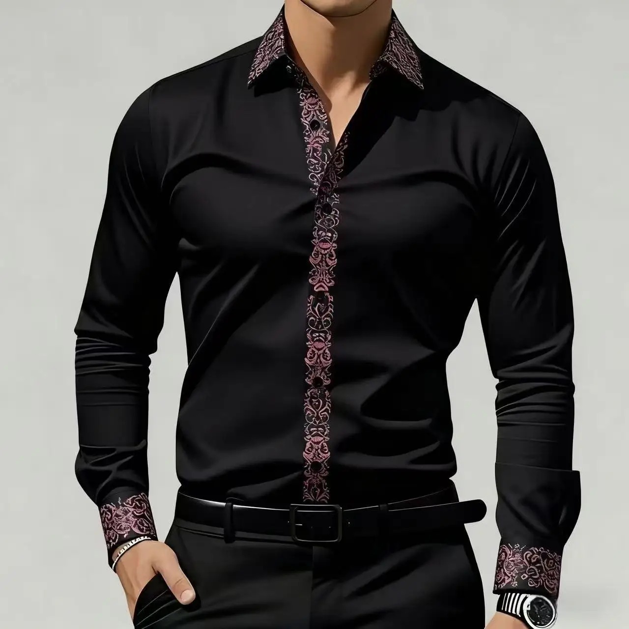 เสื้อเชิ้ตพิมพ์ลายสไตล์ชาติพัน - Men'S Formal Ethnic Wear บทวิจารณ์และราคา