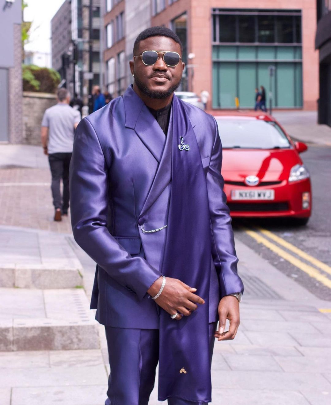 สีม่วงซาตินผู้ชายชุด 2 ชิ้นยาว - Men Formal Wear Purple บทวิจารณ์และราคา