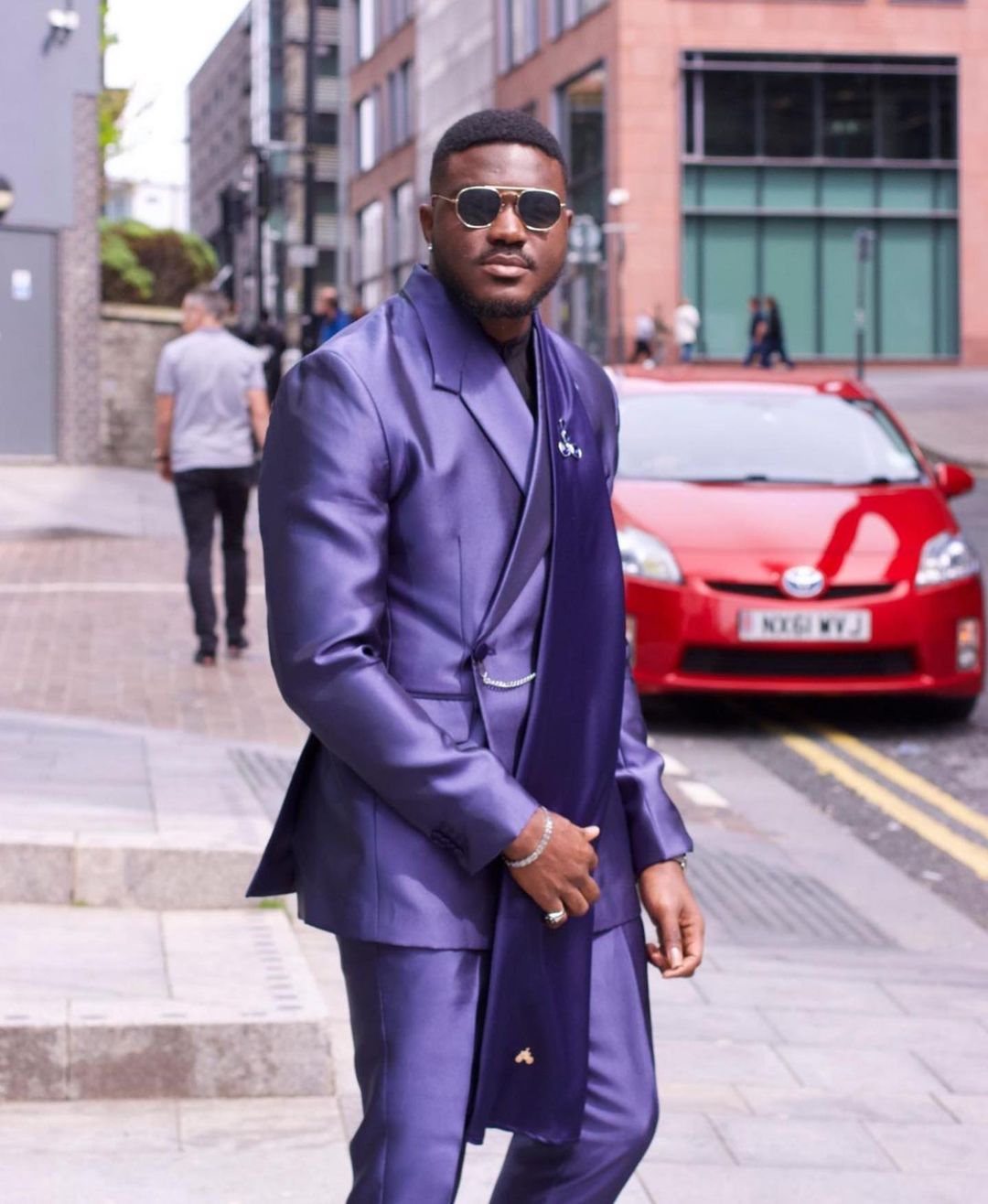 สีม่วงซาตินผู้ชายชุด 2 ชิ้นยาว - Men Formal Wear Purple บทวิจารณ์และราคา
