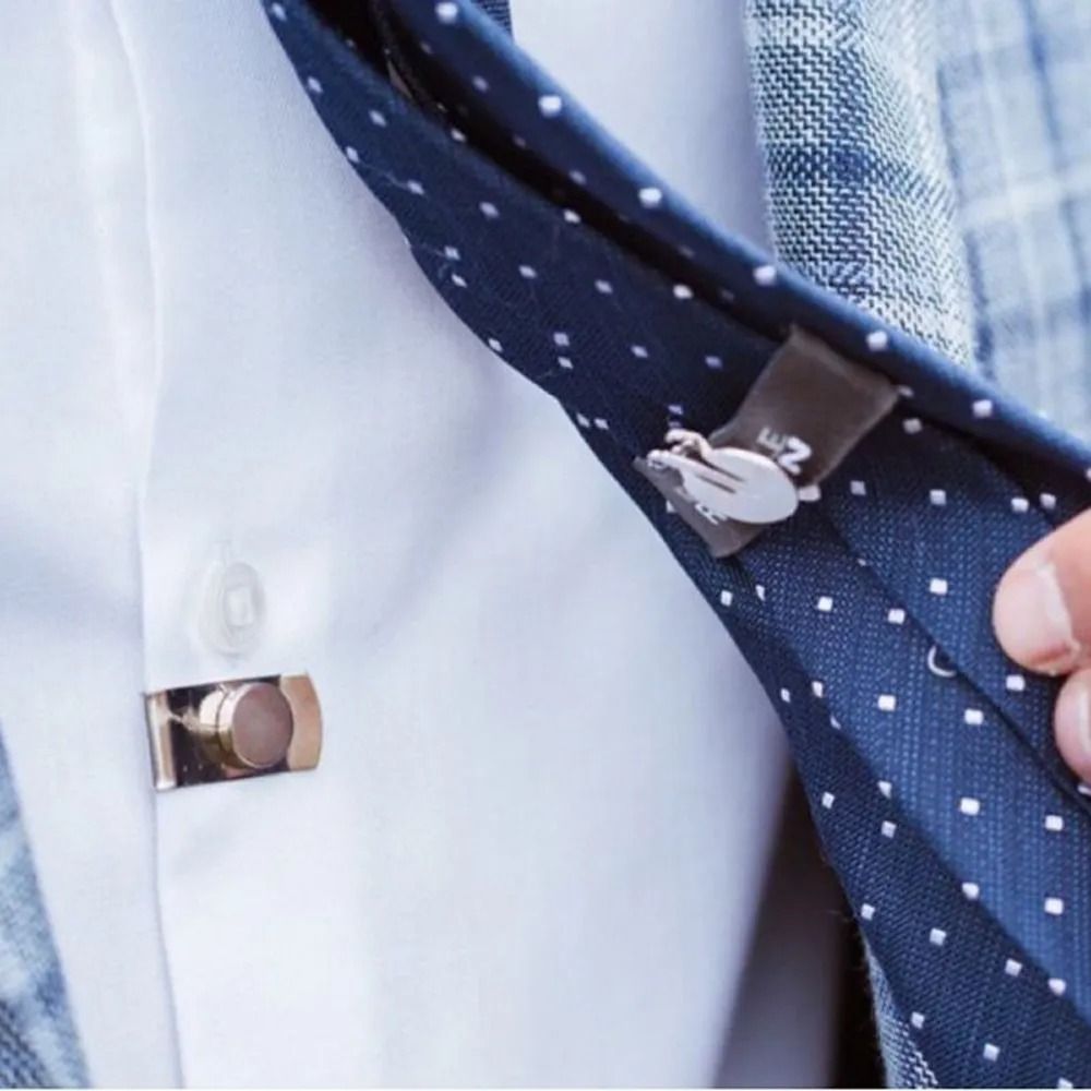 คลิปหนีบเนคไทแบบซ่อน ป้องกันรอ - Collar Stay Metal บทวิจารณ์และราคา