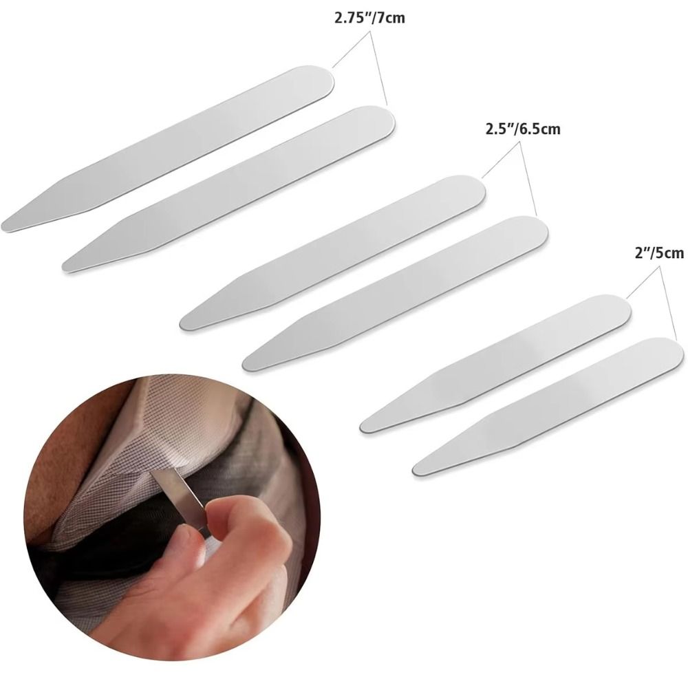 6 ชิ้น คอลลาร์สเตย์สแตนเลสสตีล - Collar Stay Metal บทวิจารณ์และราคา