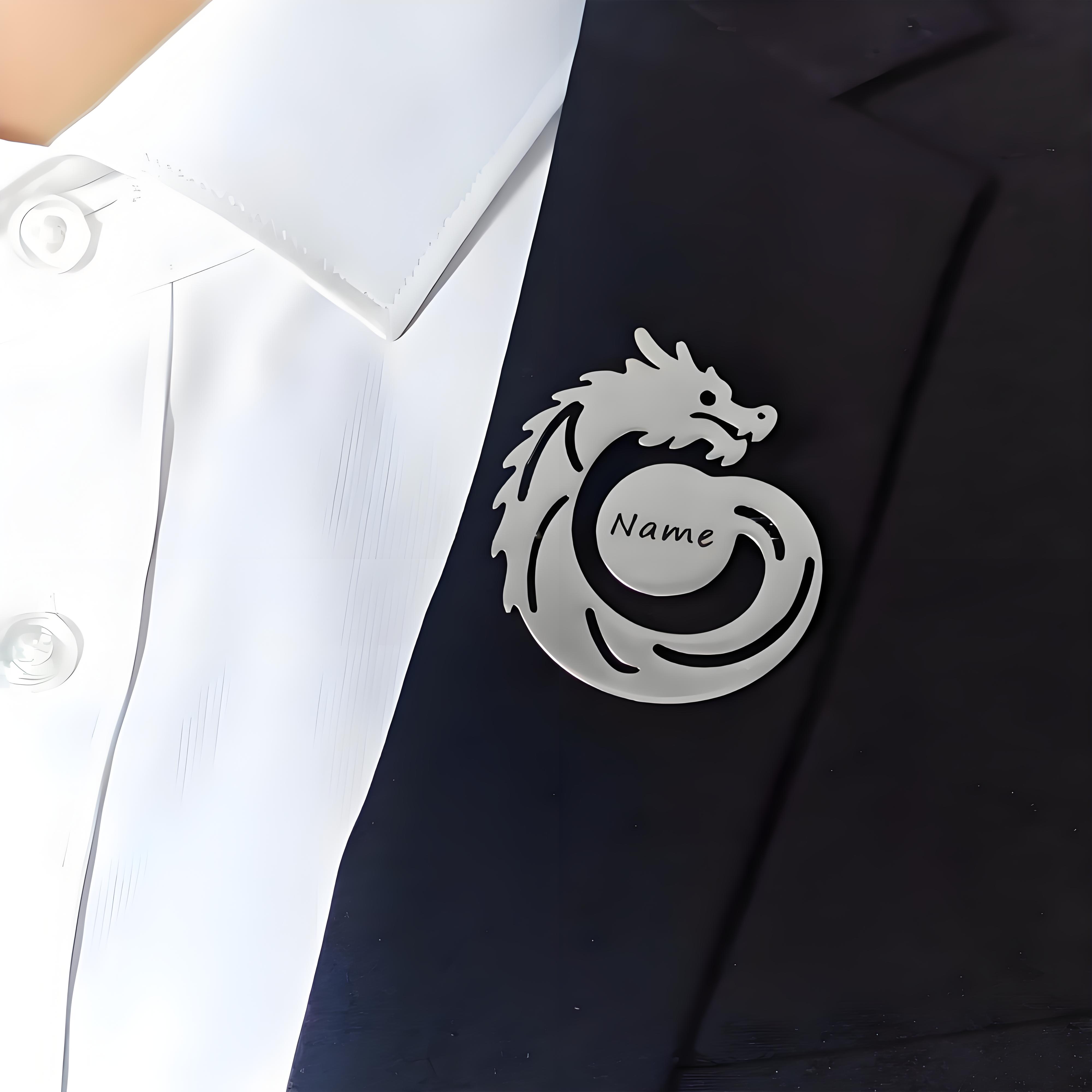 เข็มกลัดมังกรชื่อที่กําหนดเอง, - Men'S Formal Ethnic Wear บทวิจารณ์และราคา