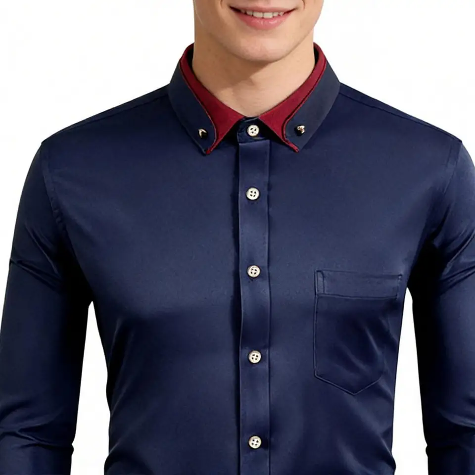เสื้อเชิ้ตแฟชั่นผู้ชายใหม่ แนว - Men Formal Party Wear Shirt บทวิจารณ์และราคา