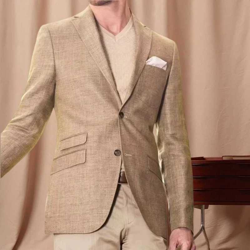 เสื้อเบลเซอร์ผ้าลินินสำหรับผู้ - High End Men'S Formal Wear บทวิจารณ์และราคา
