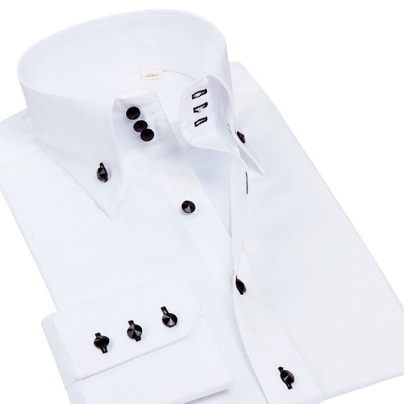 เสื้อเชิ้ตผู้ชายทรงเข้ารูปหรูห - Men Formal Party Wear Shirt บทวิจารณ์และราคา