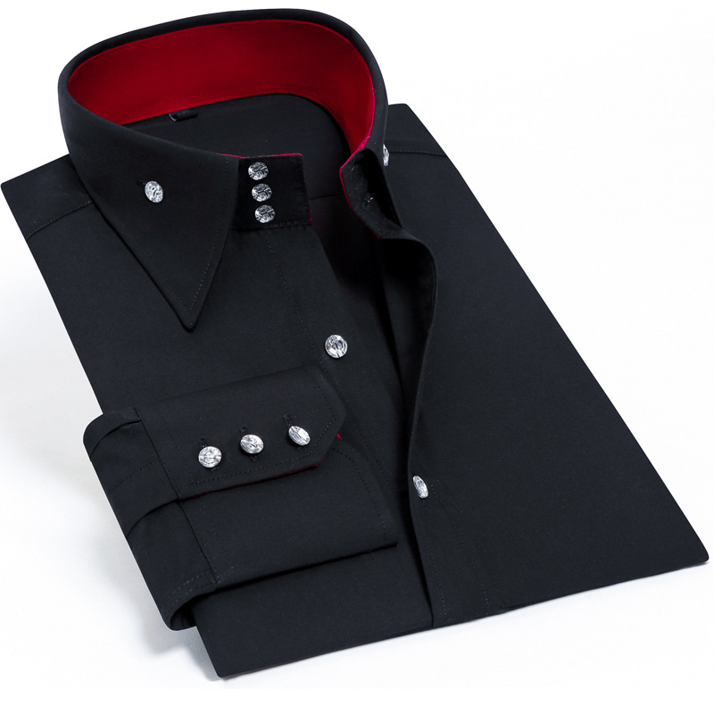 เสื้อเชิ้ตผู้ชายทรงเข้ารูปหรูห - Men Formal Party Wear Shirt บทวิจารณ์และราคา