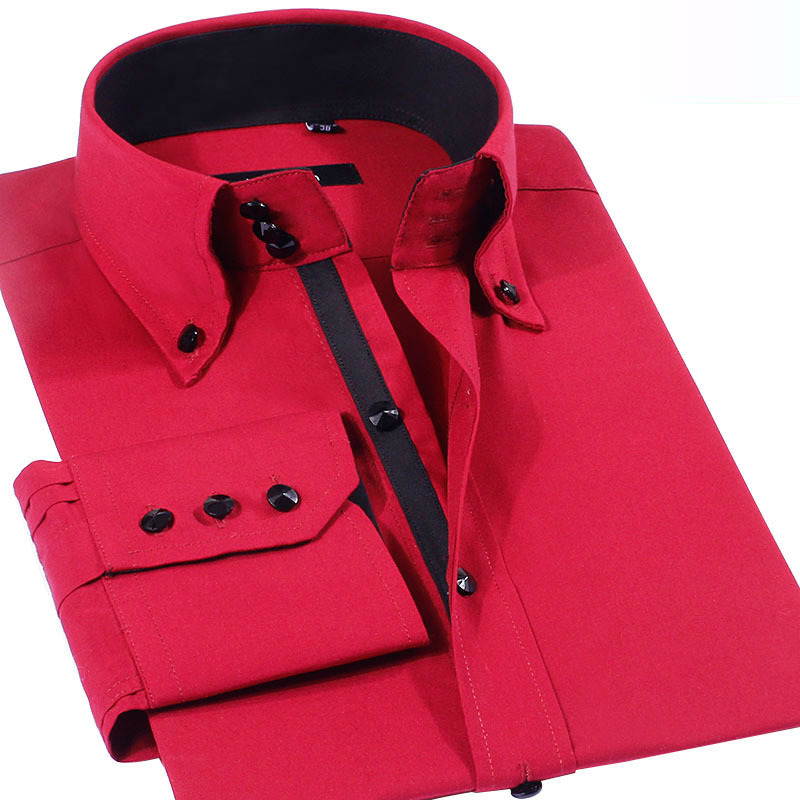 เสื้อเชิ้ตผู้ชายทรงเข้ารูปหรูห - Men Formal Party Wear Shirt บทวิจารณ์และราคา