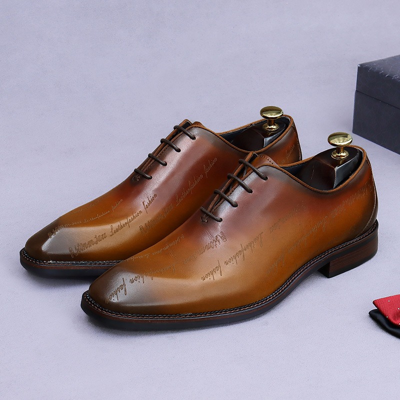 ผู้ชายรองเท้าหนังแท้ Oxford ให - High End Men'S Formal Wear บทวิจารณ์และราคา